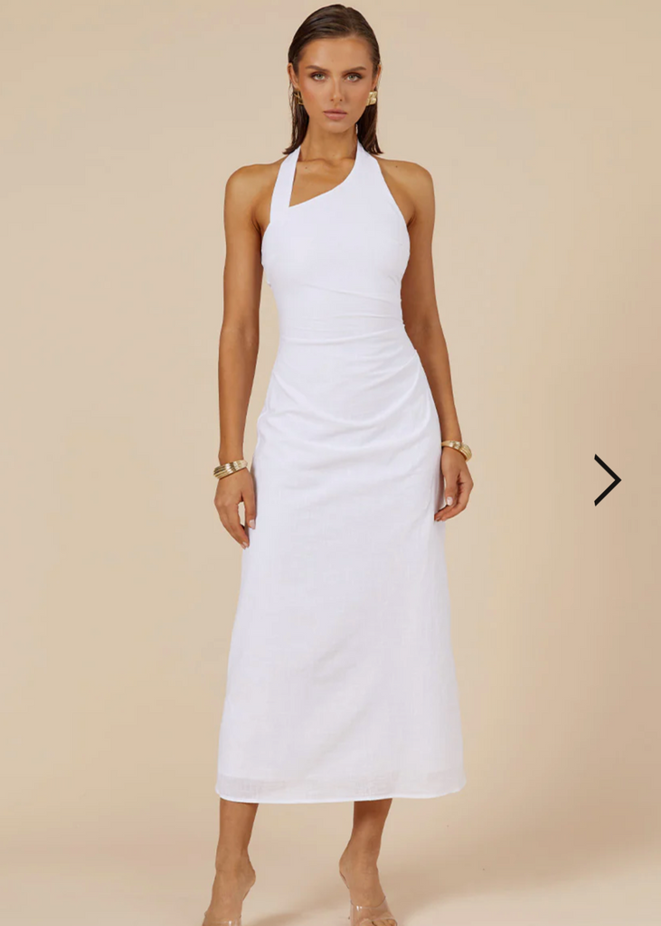 saphira long midi dress RUNAWAY THE LABEL Saphira Asymmetrical Long Midi Dress 27 Boutique