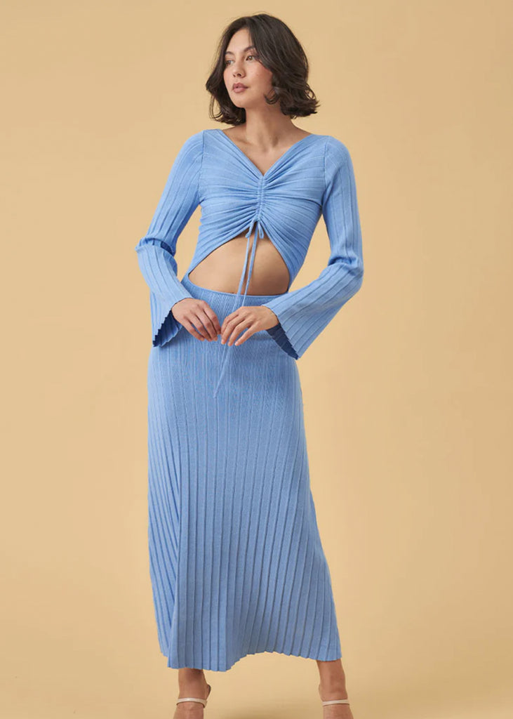 Sense Knit Dress - Tranquil Blue