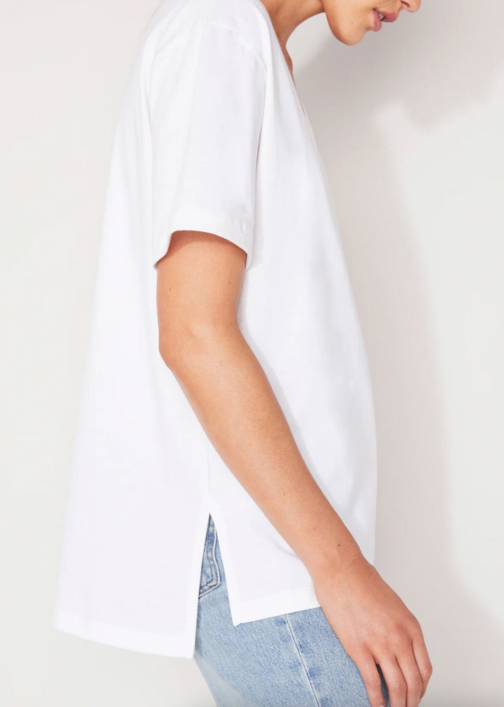 WHITE ESSENTIAL RELAXED T WHITE