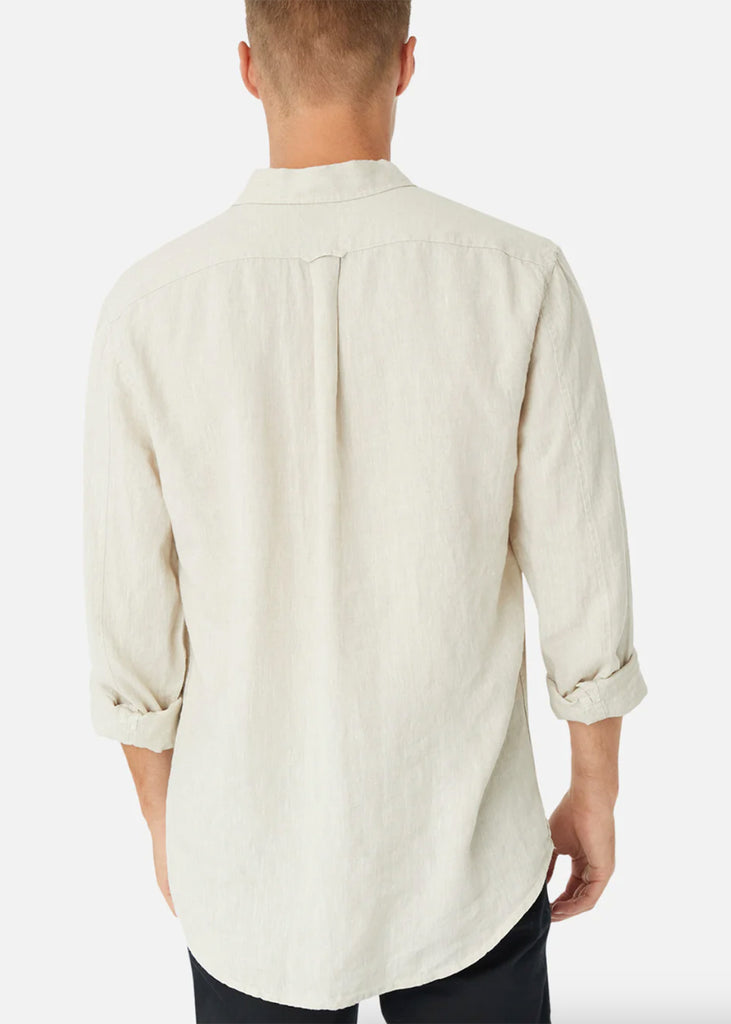 The Tennyson Linen L/S Shirt - Oatmeal