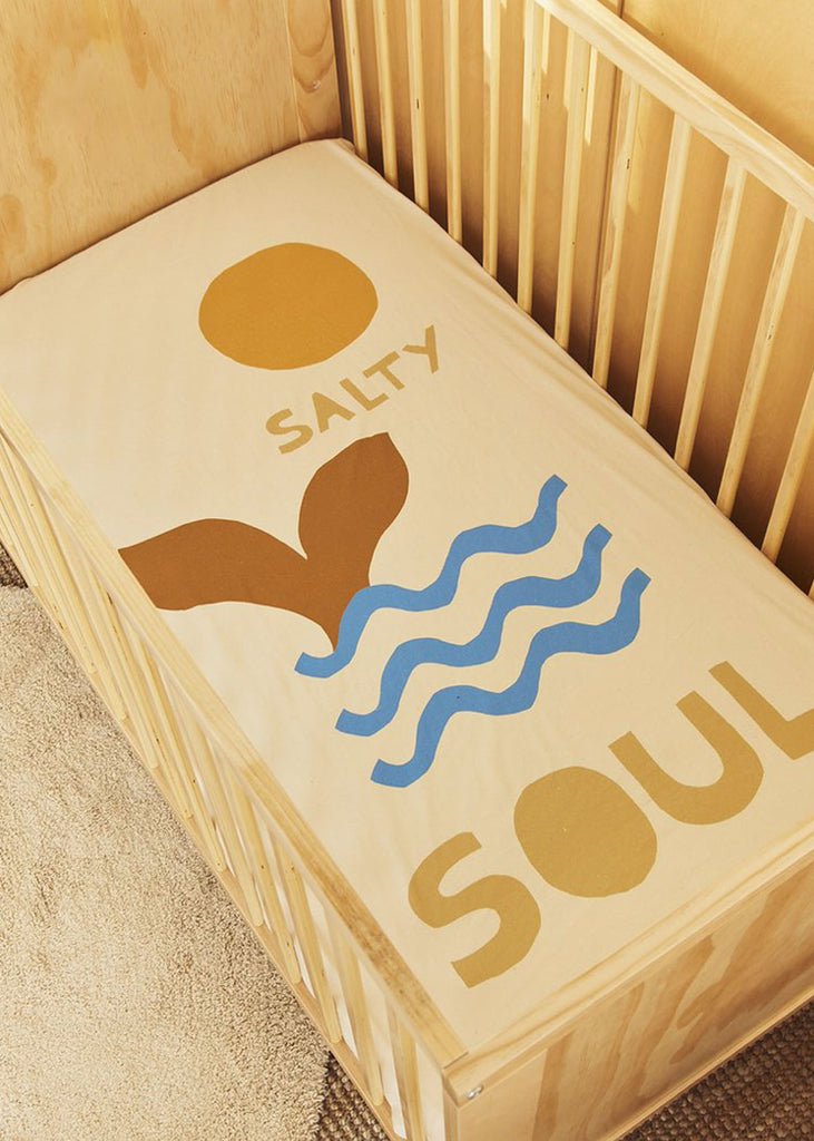 Salty Soul Hemp/Organic Cotton Fitted Cot Sheet