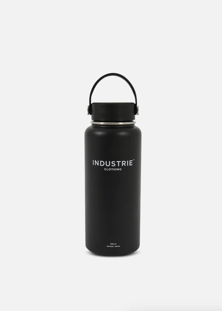 The Plage Water Bottle - Black/White